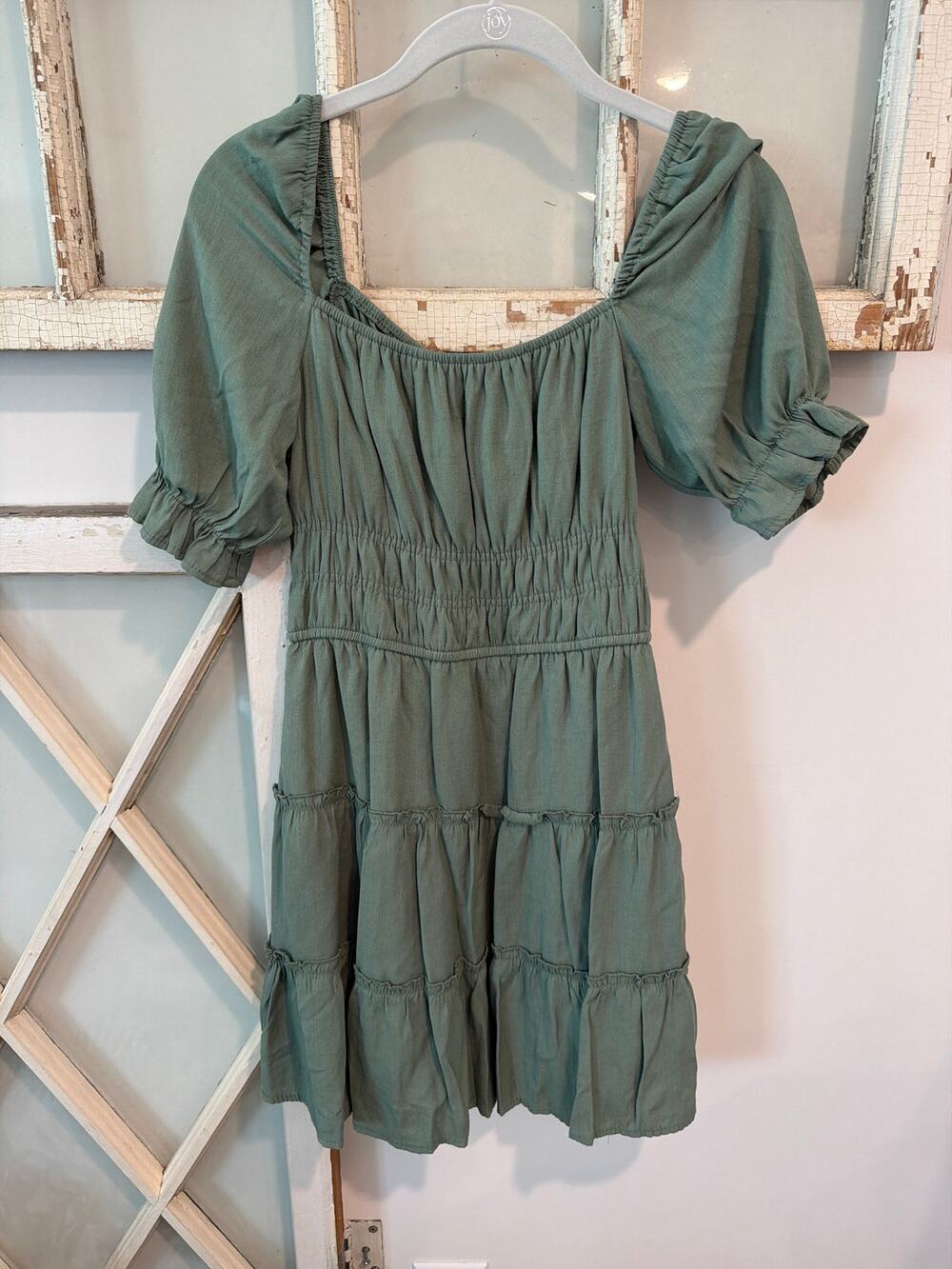 Trixxi size small green mini dress